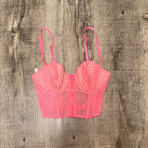 Victoria's Secret Other - Victoria's Secret Neon Pink Lace Bustier